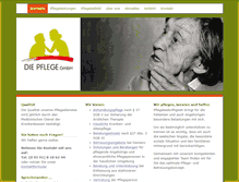Tablet Screenshot of pflegegmbh.de